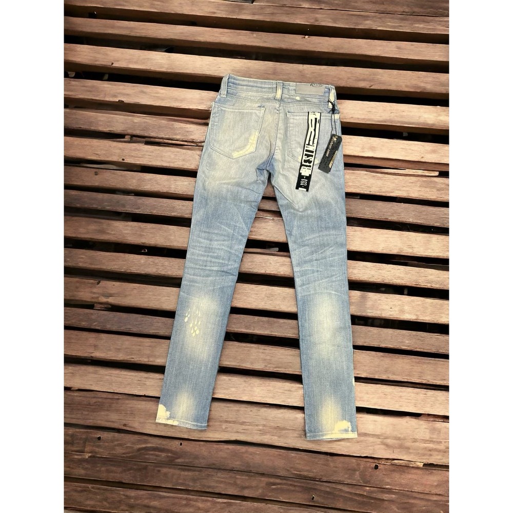 RESIN The Catalyst Distressed Skinny Jeans Size 23 Vintage Marine Style